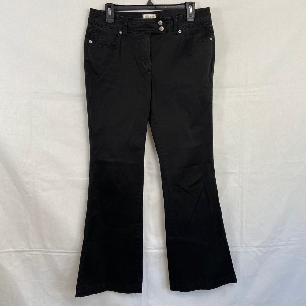 White House Black Market Black Flare Jeans Size 8
